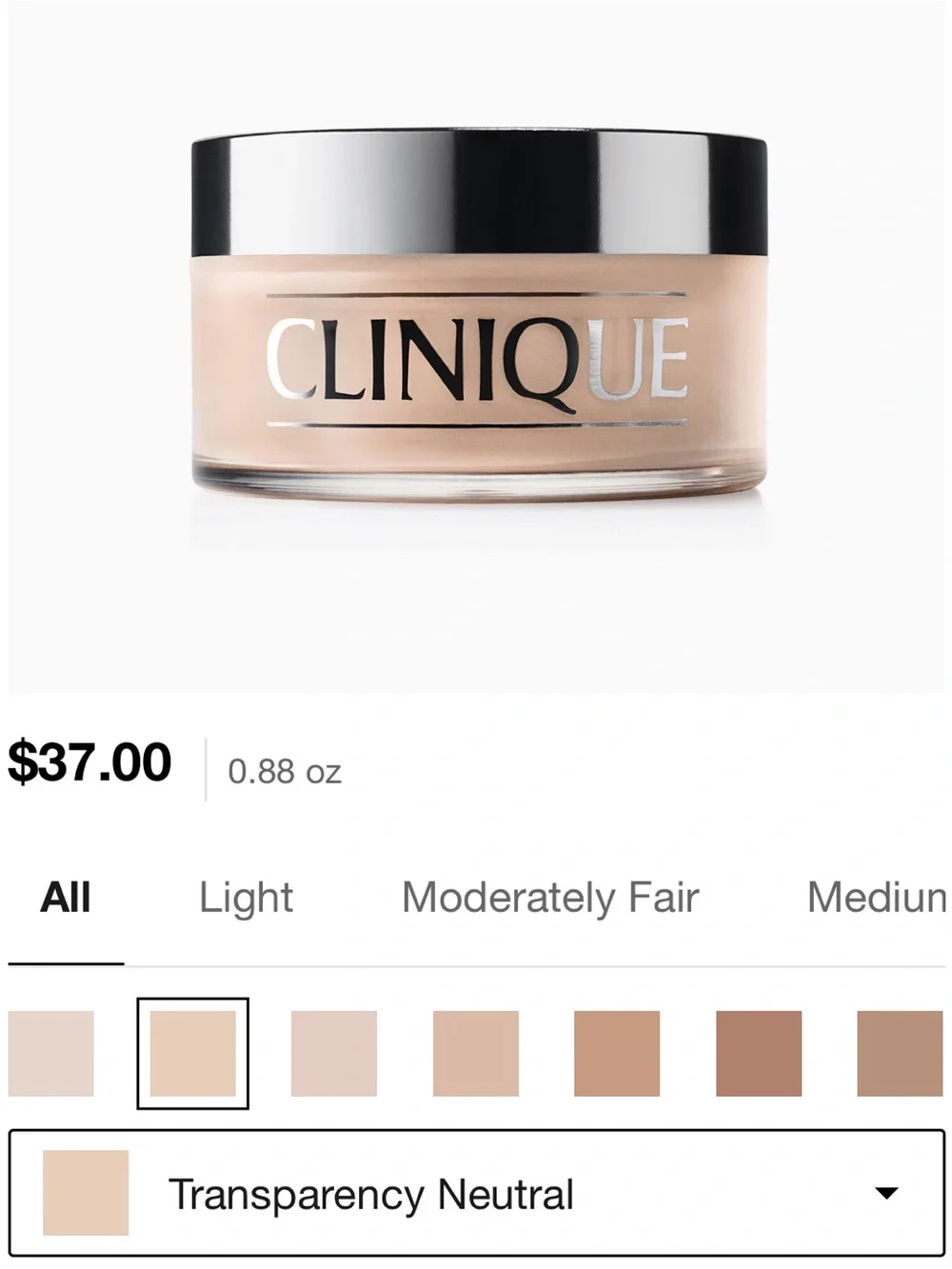 Clinique Blended Face Powder - Transparency Neutral